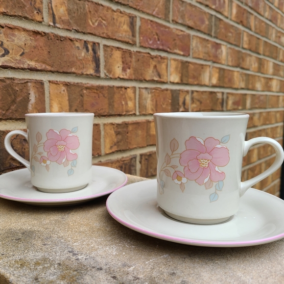 VTG China Pearl Stoneware Tea Cup & Saucer set - Picture 2 of 12